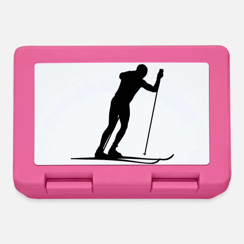 Ski Langlauf - Brotdose - Pink