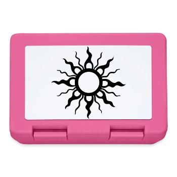 Tribal soleil, soleil tribal - Boîte à goûter - rose - Devant