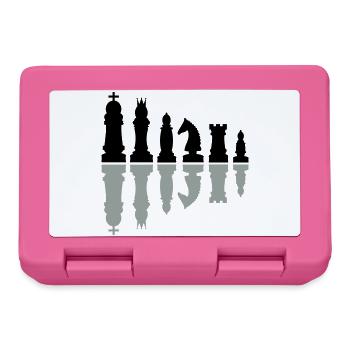 schach sport schachfiguren - Brotdose - Pink - Vorne