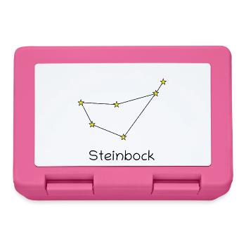 Sternzeichen Steinbock - Brotdose - Pink - Vorne