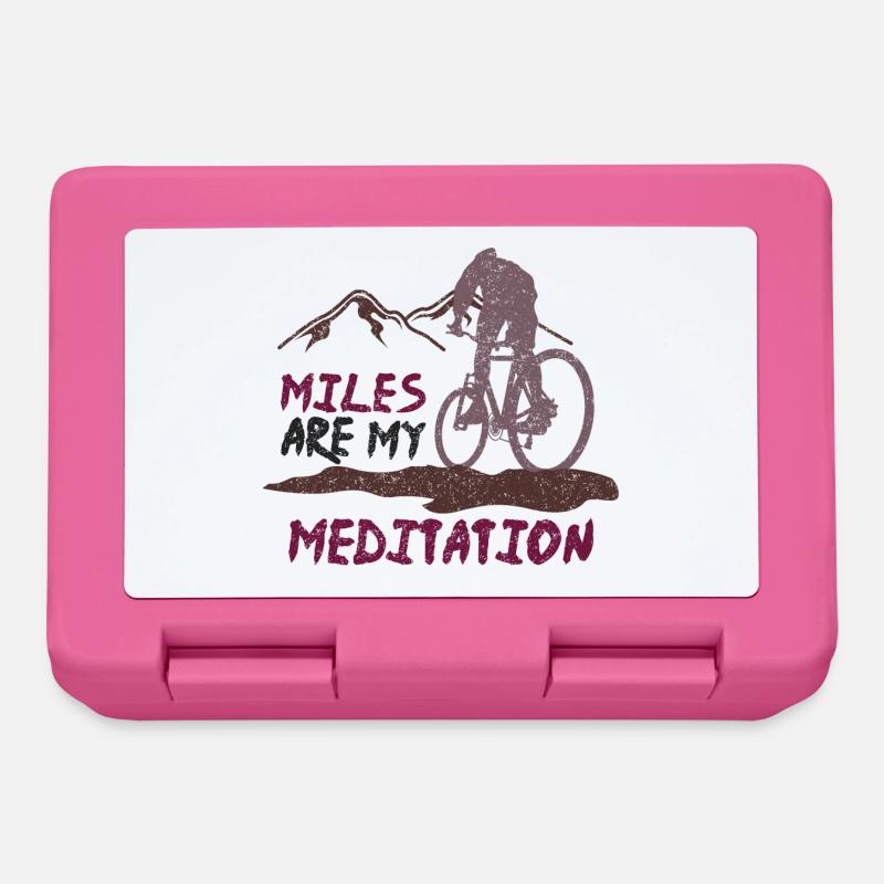Miles are my Meditation - Brotdose - Pink