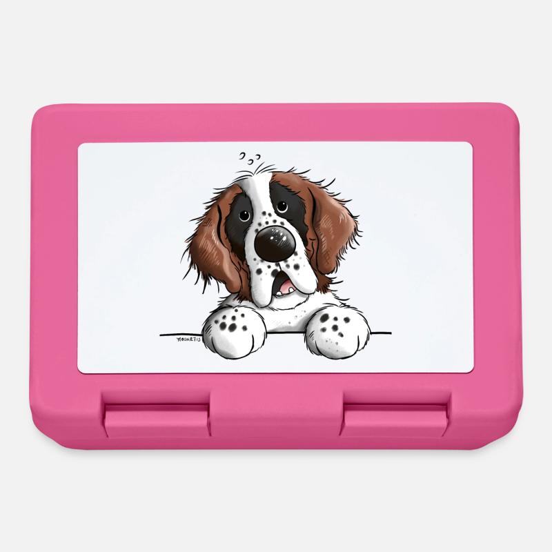 Mignon Saint Bernard - Boîte à goûter - rose
