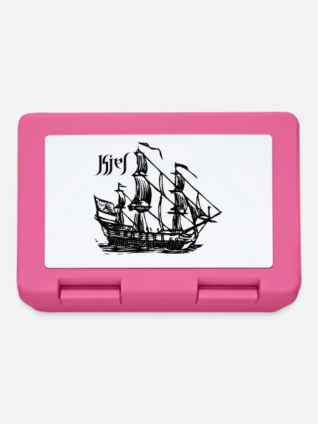 Kiel - Segelschiff - Brotdose - Pink