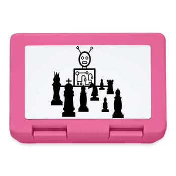 schach computer - Brotdose - Pink - Vorne