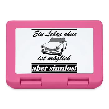  , ein Leben ohne  ..(25) - Brotdose - Pink - Vorne
