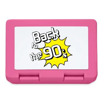 90s Party , Theme Party , 90s Back to (25) - Lunchbox - pink - Front