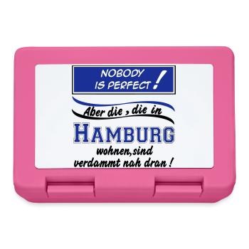 Hamburg , Tradition , Fußball Fan , Nobody (25) - Brotdose - Pink - Vorne