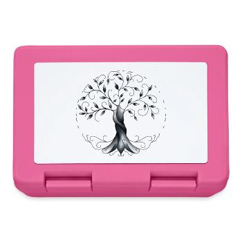 arbre de vie - Boîte à goûter - rose - Devant