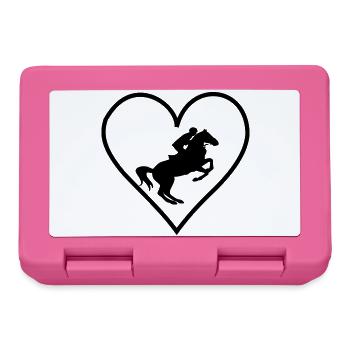 Coeur de cheval - Boîte à goûter - rose - Devant