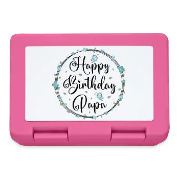 Happy Birthday Dad - Lunchbox - pink - Front