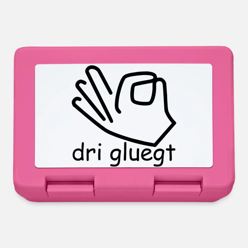 dri gluegt - Brotdose - Pink
