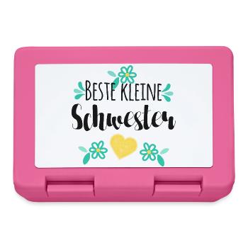 Beste Kleine Schwester - Brotdose - Pink - Vorne