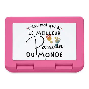 C'est moi qui ai le meilleur parrain du monde - Boîte à goûter - rose - Devant