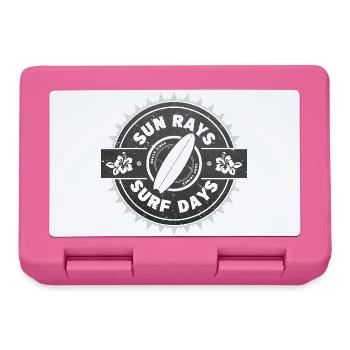 Surfen Retro Surfer Grafikdesign - Brotdose - Pink - Vorne