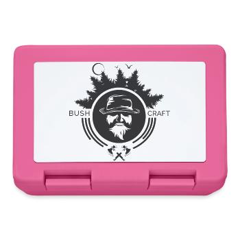 Bushcraft Nature Icon Survival Outdoor Symbol Forest - Boîte à goûter - rose - Devant