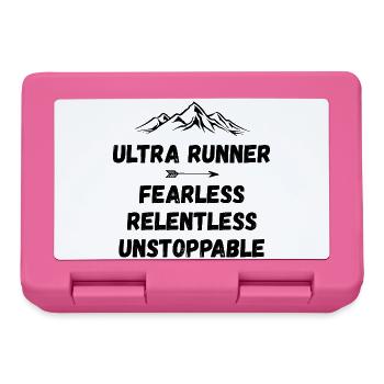 Ultra Runner - Intrépide. Implacable. Imparable. - Boîte à goûter - rose - Devant