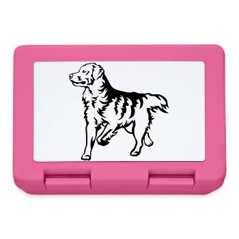 Golden Retriever - Brotdose - Pink - Vorne