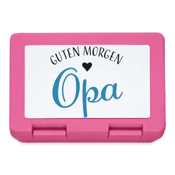 Guten Morgen Opa - Brotdose - Pink - Vorne