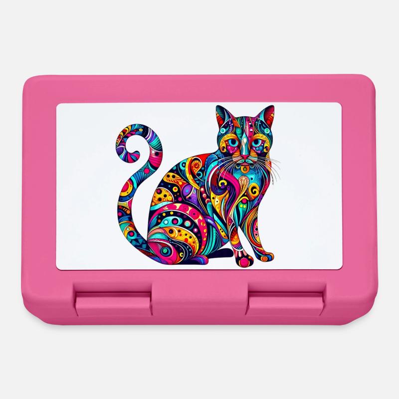 Katze - Brotdose - Pink