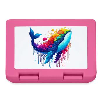Whale - Lunchbox - pink - Front
