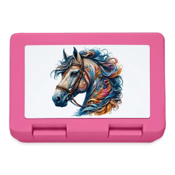 Cheval - Boîte à goûter - rose - Devant