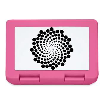 Wirbel Punkt Spirale - Brotdose - Pink - Vorne