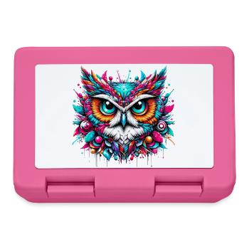 Eule - Brotdose - Pink - Vorne