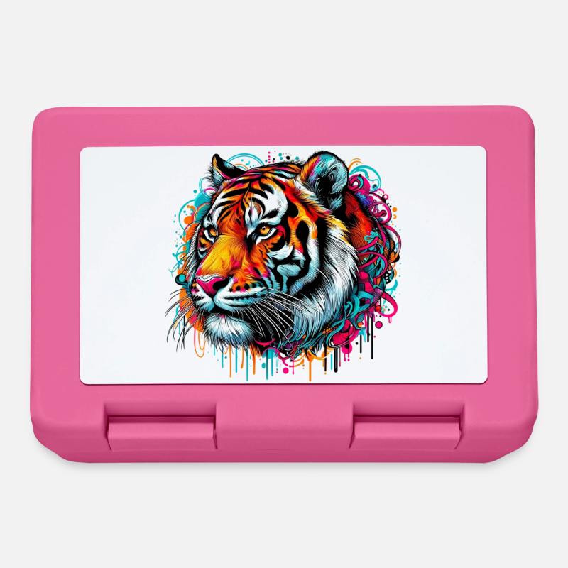Tiger - Brotdose - Pink