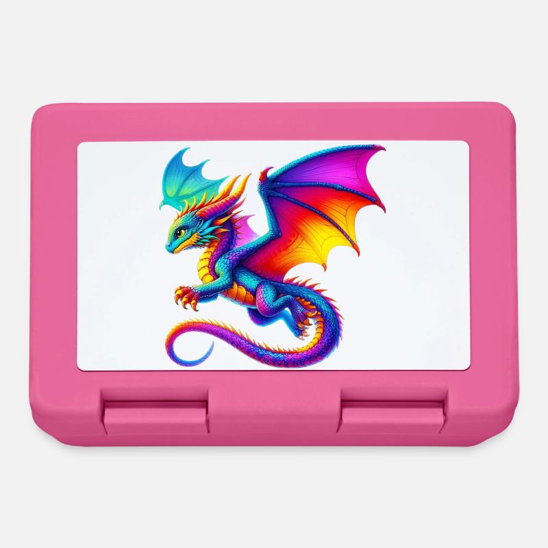 Drache - Brotdose - Pink