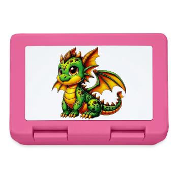 Drache - Brotdose - Pink - Vorne