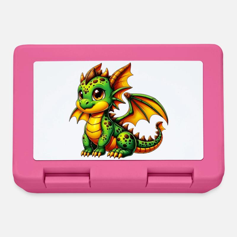 Drache - Brotdose - Pink