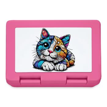 Cat - Lunchbox - pink - Front