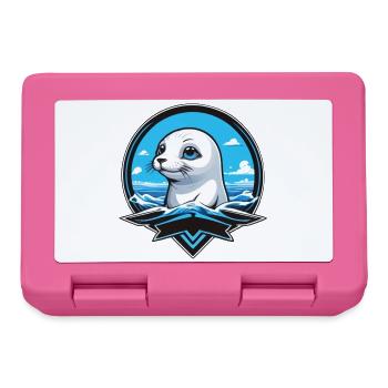 Small Seal Seals Sea - Lunchbox - pink - Front