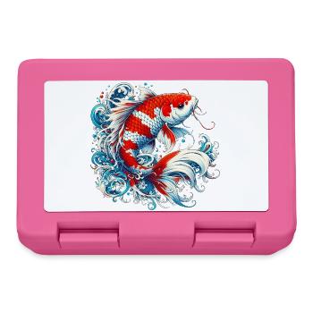 Japanischer japanischer Koi-Karpfenfisch - Brotdose - Pink - Vorne