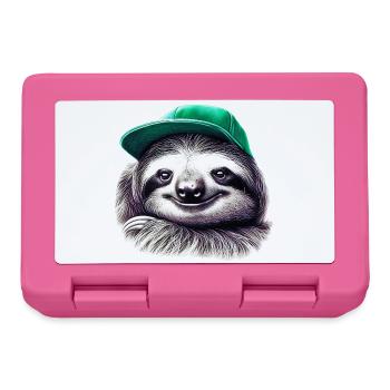 Sloth - Lunchbox - pink - Front