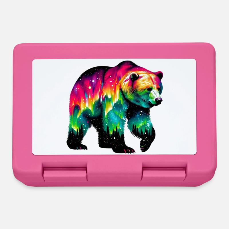 Bear - Lunchbox - pink