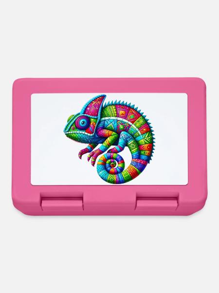 Chamäleon - Brotdose - Pink