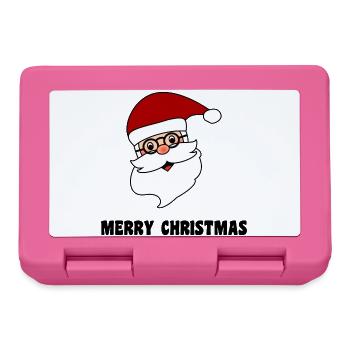 WEIHNACHTSMANN. WEIHNACHTEN. FROHE WEIHNACHTEN. ICH KANN NICHT - Brotdose - Pink - Vorne