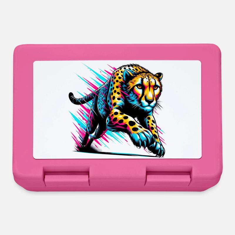 Guépard - Boîte à goûter - rose