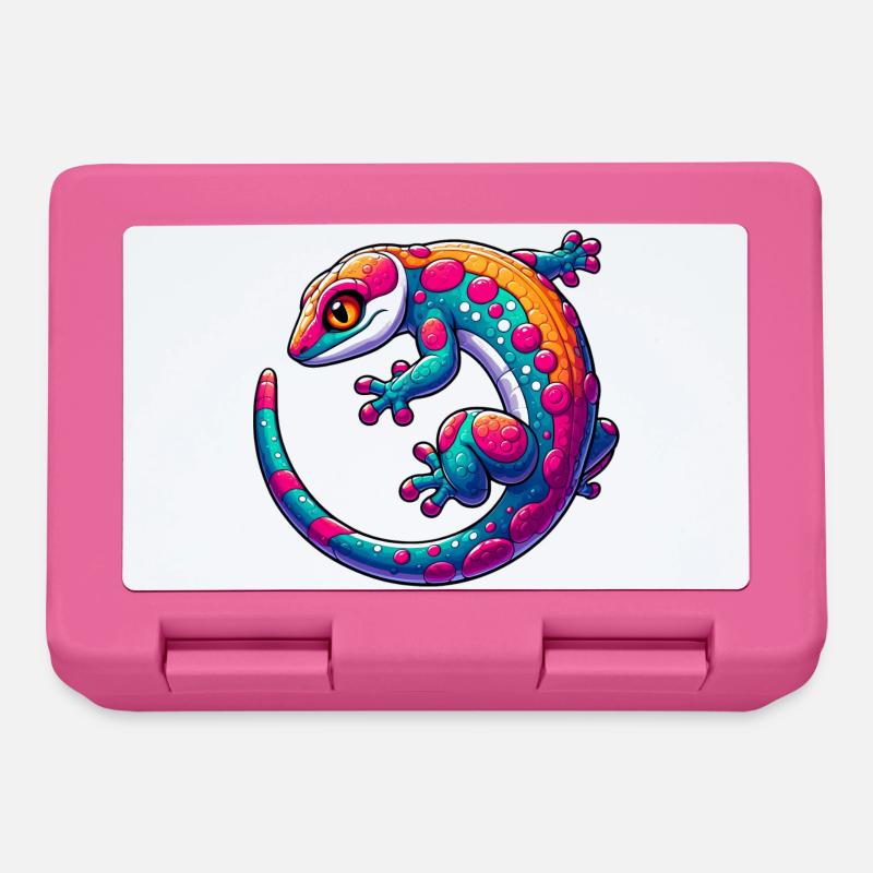 Gecko - Brotdose - Pink
