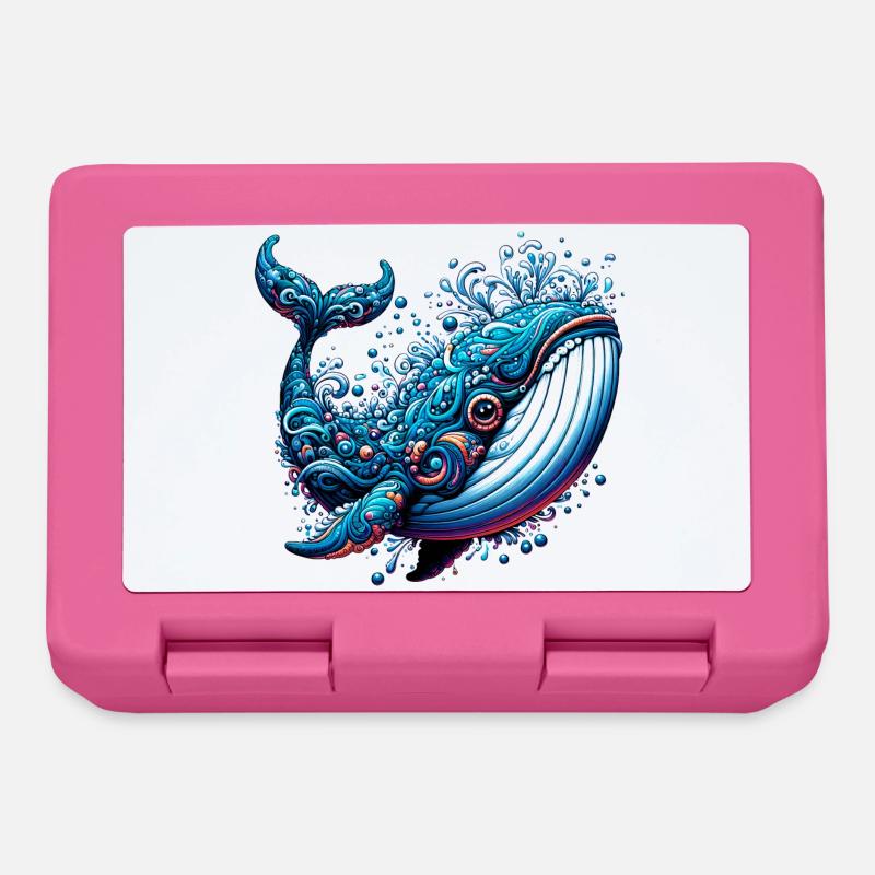 Whale - Lunchbox - pink