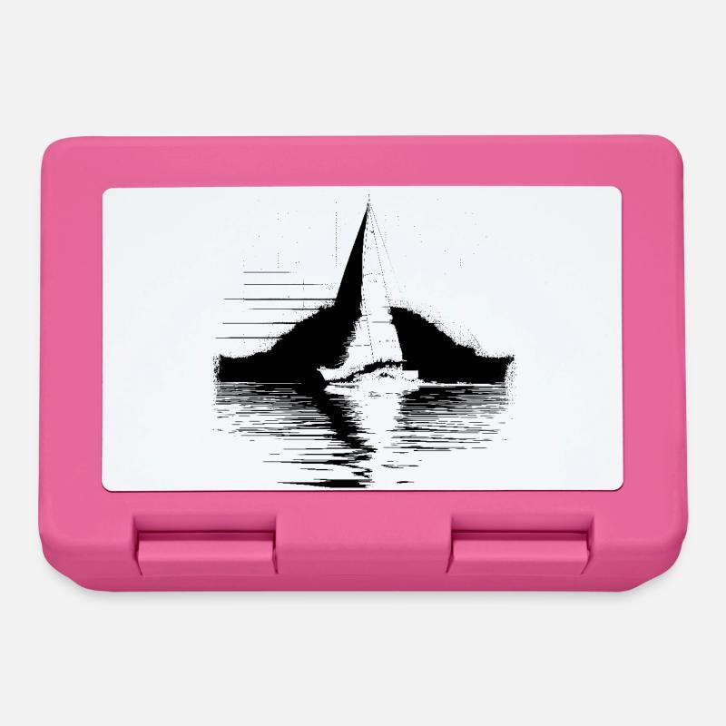 Segelschiff - Brotdose - Pink