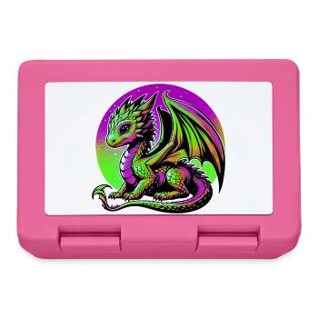 Dragon - Lunchbox - pink - Front