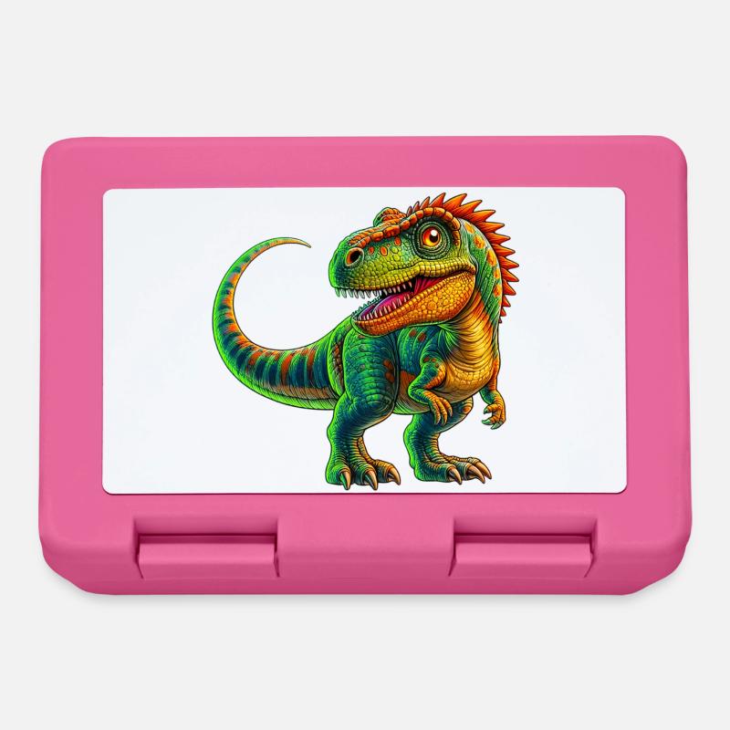 Dinosaurier - Brotdose - Pink