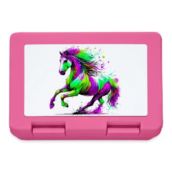 Pferd - Brotdose - Pink - Vorne