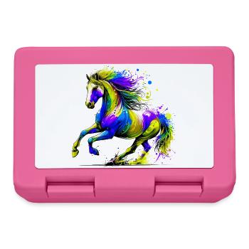 Cheval - Boîte à goûter - rose - Devant