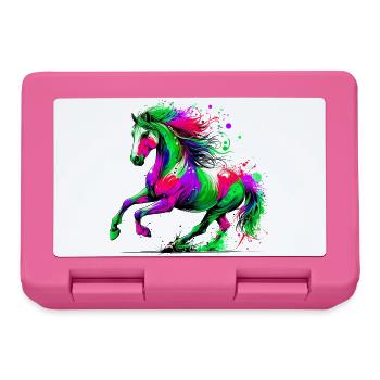 Pferd - Brotdose - Pink - Vorne
