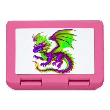 Dragon - Lunchbox - pink - Front