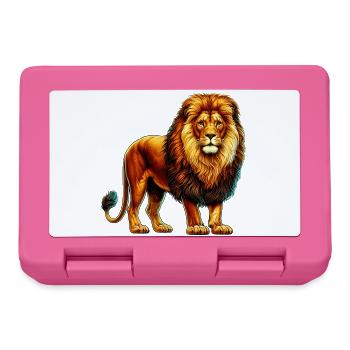 Lion - Lunchbox - pink - Front