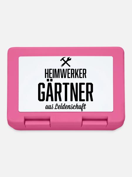Heimwerker Gärtner - Brotdose - Pink